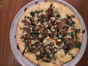 GF/V Wild Mushroom pizza at Pizza Luce in Duluth