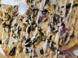 Vegan white rabbit 🐇 at Pizza Luce in Duluth