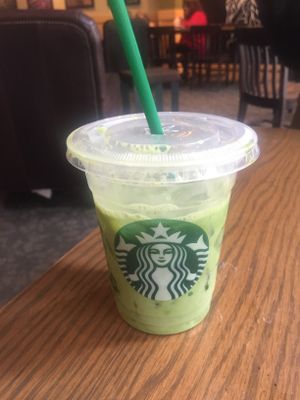 macha iced latte at Starbucks in Ewing