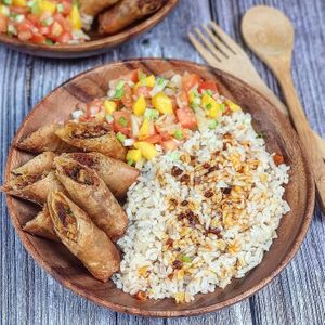 Breakfast Shanghai Rolls using The Good Choices Breakfast Classics LONGGANISA and TOFU SCRAMBLE.

#youwontbelieveitsnotmeat
#wearefilipinoplantbased
#filipinoveganmovement at The Good Choices Ph in Metro Manila