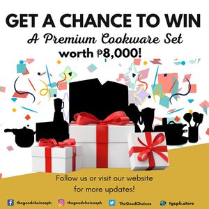 First up for the month of June, get a chance to win a cookware set by joining our Giveaway Contest!https://tgcph.store/pages/contest-page at The Good Choices Ph in Metro Manila
