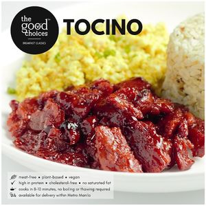 If you haven't tried our Tocino yet, then you surely are missing out.🙂
#youwontbelieveitsnotmeat #wearefilipinoplantbased #filipinoveganmovement at The Good Choices Ph in Metro Manila