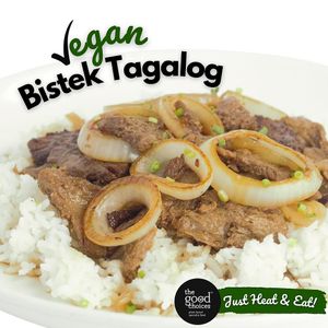 Open a pack of our Bistek Tagalog, heat on the pan or microwave, and serve with hot rice. Now that's healthy convenience!😉
#youwontbelieveitsnotmeat at The Good Choices Ph in Metro Manila