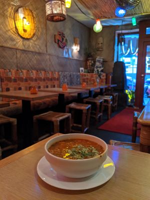 vegan soup at W Der Imbiss - Nollendorfplatz in Berlin
