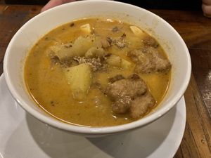 Massaman curry  at NumNgern in Khao Sok