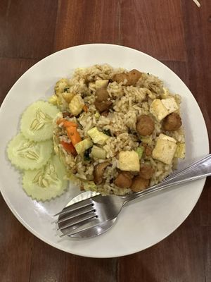 Vegetable fried rice  at NumNgern in Khao Sok
