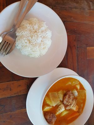 Massaman curry with tofu at NumNgern in Khao Sok