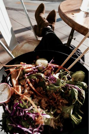 The Vegan Poke Bowl  at Hachi Ramen in San Diego