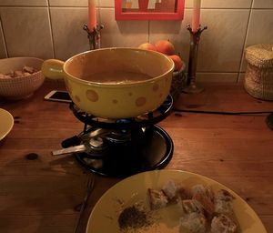 La délicieuse fondue New Roots   at New Roots in Oberdiessbach