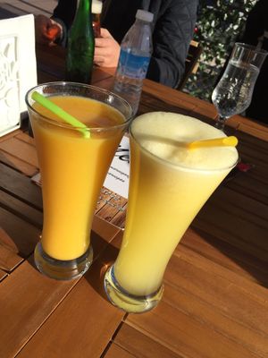 Mango & Pineapple Juice at Shamar Bar Restaurante in Fuengirola