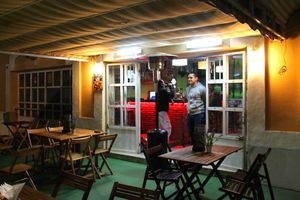 restaurant terrace at Shamar Bar Restaurante in Fuengirola