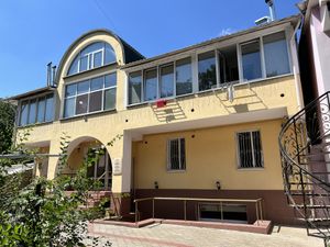 Steps down left of the main entrance!  at Govindas in Chisinau