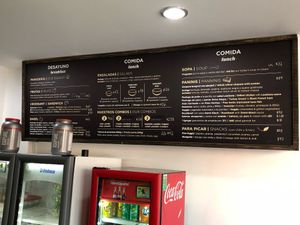 One of the menu boards at Barra Light in Puerto Vallarta