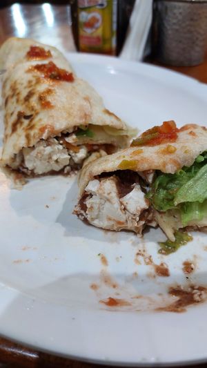 Tofu burrito at Ko-Ox Han Nah in San Ignacio