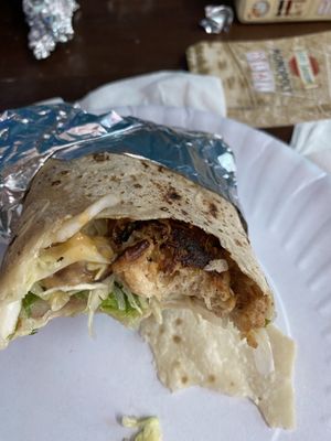 Vegan chicken wrap  at Govinda's at the Beach in Ao Nang