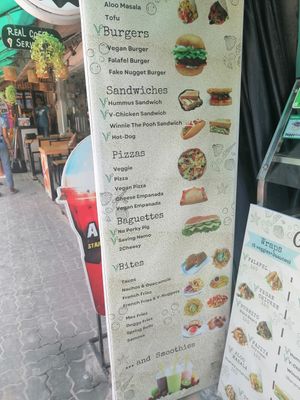 Vegan options at Govinda's at the Beach in Ao Nang