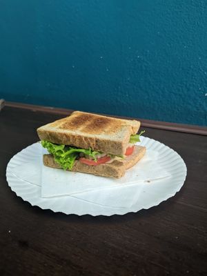 Hummus sandwich at Govinda's at the Beach in Ao Nang