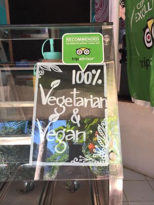 vegetarian & vegan restaurant (the only one in krabi) at Govinda's at the Beach in Ao Nang