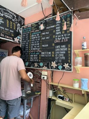 Shakes and smoothies at Govinda's at the Beach in Ao Nang