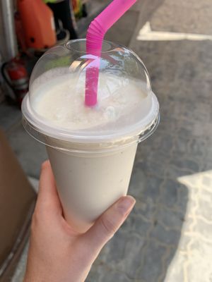 Pina colada shake without yogurt at Govinda's at the Beach in Ao Nang