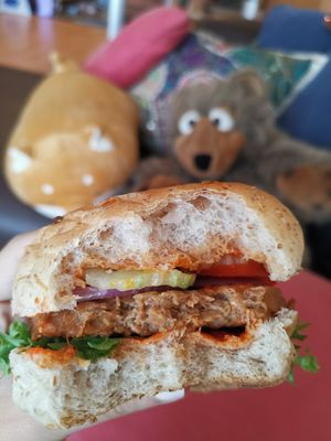 Beyond burger at Pranaa Food in Bangkok