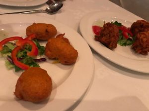 Deep fried veggies/vegan starters... really tasty! at Cumin Club in Rochester