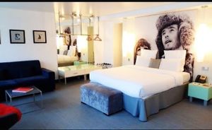 stunning bedroom at Kube Hotel in Paris