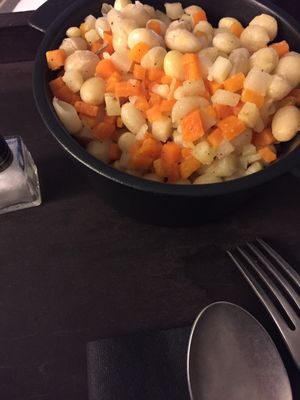 White bean veggie mix at Kube Hotel in Paris