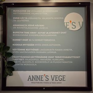 "Manifesto" at Anne's Vege in Espoo