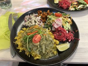 Thai curry of sorts  at Anne's Vege in Espoo