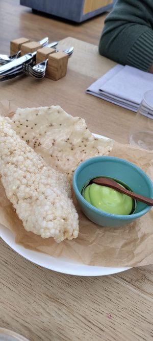 sauce was not vegan. at De Kas in Amsterdam