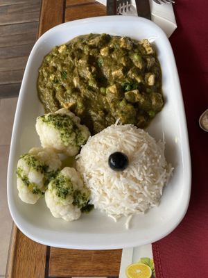 Tofu spinach dish   at Os Tibetanos in Lisbon