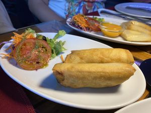 Spring Rolls   at Os Tibetanos in Lisbon