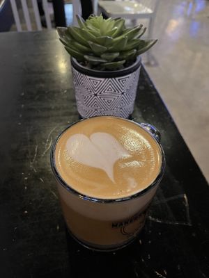 Salted Caramel Latte w/ Almond Milk  at Makers & Finders - Arts District in Las Vegas
