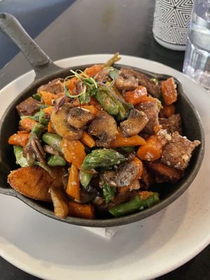 Vegan Hash w/ Impossible Sausage   at Makers & Finders - Arts District in Las Vegas