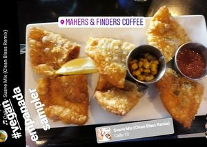 Vegan empanada sampler at Makers & Finders - Arts District in Las Vegas