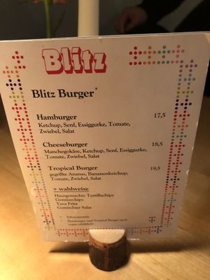 Burgers   at Blitz Restaurant in Munich