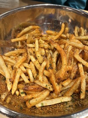 BBQ fries (their only flavored vegan fries) without ranch  at Hopdoddy Burger Bar in Denver