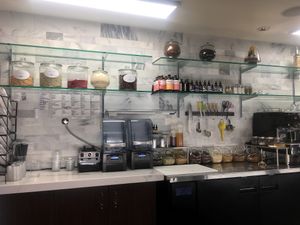 The Vitality Bar, filled with delicious ingredients and super foods. at Panacea in Las Vegas