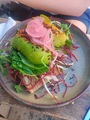 Avocado toast at TICH Healthy Living in Brussels