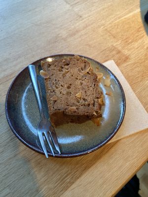 Almond and apple cake  at TICH Healthy Living in Brussels