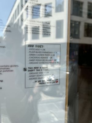 NOT fully vegan. So disappointed   at TICH Healthy Living in Brussels