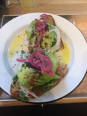 Avocado toast - AMAZING at TICH Healthy Living in Brussels