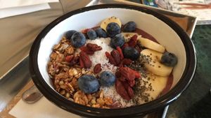 Acai bowl at TICH Healthy Living in Brussels