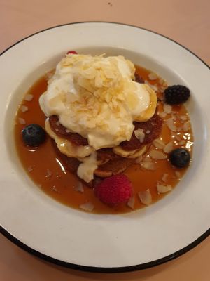 Pancakes at TICH Healthy Living in Brussels