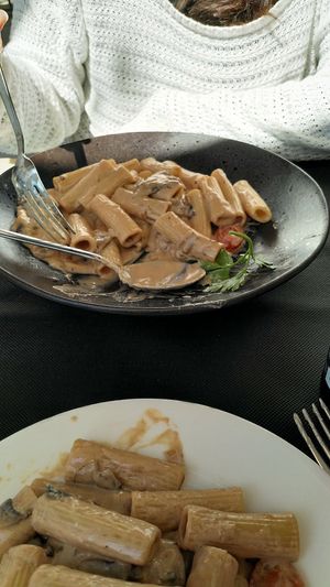 Tortillioni a la boscaiola at Pizza Basta Restaurante in Cambrils