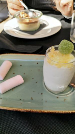 Sorbete limon vegano at Pizza Basta Restaurante in Cambrils