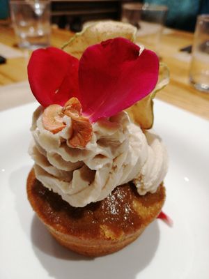 Carrot cake at Pizza Basta Restaurante in Cambrils