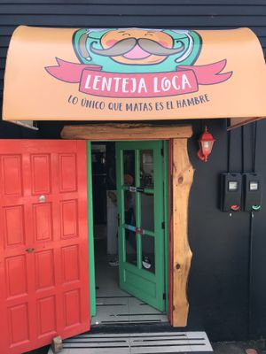 Entrance at Lenteja Loca in Puerto Varas