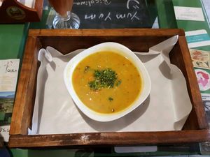 soup  at Lenteja Loca in Puerto Varas